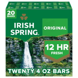 Irish Spring Bar Soap, Original Clean – 4 oz, 20 Count
