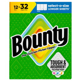 Bounty Select-A-Size 2-Ply Paper Towels – 12 Rolls, 110 sheets/roll