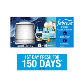 5f93887b-7b20-435d-8448-1f7e56cfa686.1d5b659901fbd5a6d37753375516f1d2.jpeg Febreze PLUG Scent Booster, Scented Oil Starter Kit, Warmer + 2 Refresh & Energize + 1 Ocean Refills