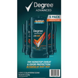 Degree for Men Advanced Protection Antiperspirant, Adventure – 2.7 oz, 5 Pack