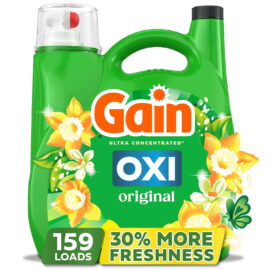 69cd3241-6460-406a-abcc-f52a4a078f0c.075f4e0dfe5dea0ee547fba266df36c5.jpeg Gain + Oxi Liquid Laundry Detergent, Original – 159 Loads, 170 fl. oz