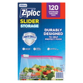 Ziploc Storage Slider Gallon Bags – 120 Count
