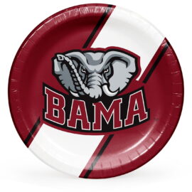 NCAA Collegiate Round Paper Plates, 10" – 85 Count, Choose Your Team
