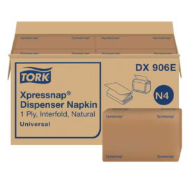 73d4c785-1809-4fd9-9b33-e0f01a7cd3b9.e838973b9a31f1134409ec154dc1bf06.jpeg Tork Xpressnap 1-Ply Brown Interfold Dispenser Napkins – 12 Packs., 500 napkins/pk