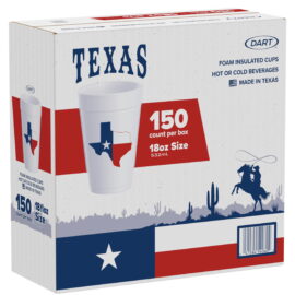 768961d5-fe79-4865-84b0-72dca461d30d.3efe0bd7a8bf29fb8de0f3f9941d252e.jpeg DART, Insulated Foam Hot and Cold Cup, Texas – 18 oz, 150 Count