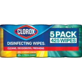 7ab4b581-ac59-4d8d-94eb-e345760dc5c9.e20e5cd36f0a2246ad5ebe235e091775.jpeg Clorox Disinfecting Wipes, Variety Pack, Fresh Scent and Crisp Lemon – 5 pack Count, 425 wipes total