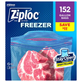 Ziploc Stay Open Design Gallon Freezer Bags – 152 Count