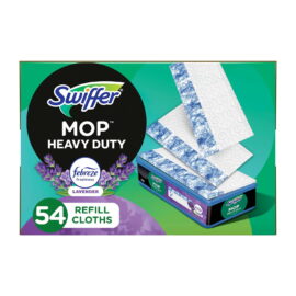 Swiffer Sweeper Mop Heavy Duty Wet Cloth Refills, Lavender – 54 Count