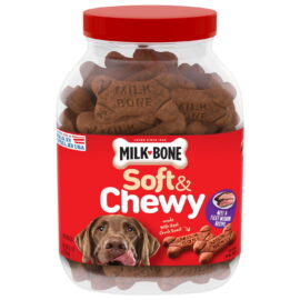 Milk-Bone Soft & Chewy Beef and Filet Mignon Dog Treats – 37 oz