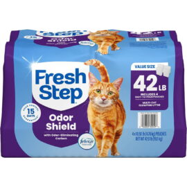 Fresh Step Odor Shield Multi Cat Clumping Litter, Febreze Fresh Scent, 42 lb