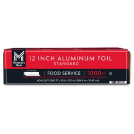 86a66374-c432-45ff-b40a-b23012b0b9e7.d9b28178a91a10aa01f390b4a0819512.jpeg Member's Mark Foodservice Aluminum Foil 12 in. x 1000 ft., 1,000 ft