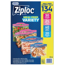 Ziploc Meal Prep Variety Pack – 134 Count