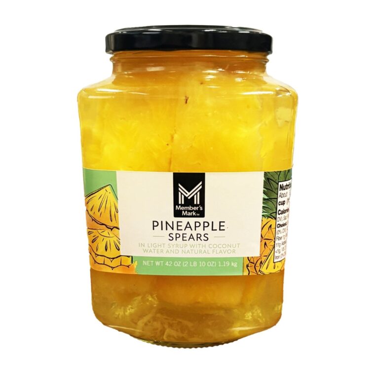 Member's Mark Pineapple Spears in Coconut Water 42 oz Jar