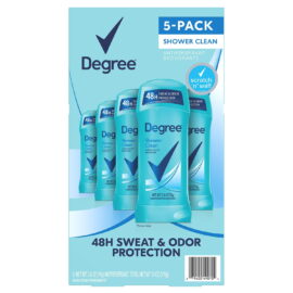 8a58515c-712b-4bd2-8900-48cbe2da20bd.e7806a38c2c7041aa8e244adec4af71a.jpeg Degree Antiperspirant Deodorant, Shower Clean – 2.6 oz, 5 Pack