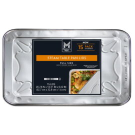 8c961b5c-c972-428a-8c20-e07dddeceb3e.4be6f4f606844ccdd58c8586e27afe8b.jpeg Member's Mark Aluminum Steam Table Pan Lids, Full Size 15 Count