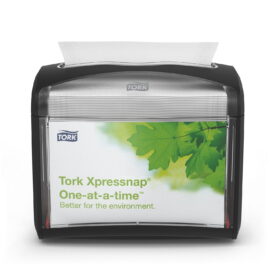 90924e51-9cfa-444c-870a-995d546efdf4.9ff1f630ddc94c30a9230739ed07a9fd.jpeg Tork Xpressnap One-at-a-time Tabletop Napkin Dispenser, Black
