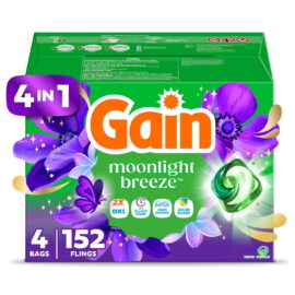 961ba002-93b7-479b-aa4b-272c0f0b2838.8e4906ab308069f57459eebde18985f9.jpeg Gain Flings 4 in 1 Laundry Detergent Pacs, Moonlight Breeze – 152 Count