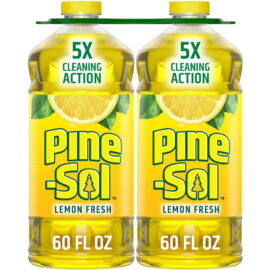 Pine-Sol Multi-Surface Cleaner, Lemon Scent – 2 Count, 120 fl. oz