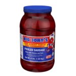 Big John's Pickled Sausage 4 lb Jar Ready-to-Eat Protein Snack