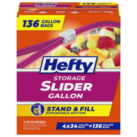 Hefty Slider Storage Bags, Gallon – 136 Count