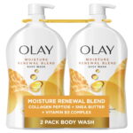9dba9368-e72b-4372-95d1-d8aaf017d4ce.385dcae1459179c73174855cd92f9680.jpeg Olay Moisture Renewal Blend Body Wash – 35 fl oz, 2 Pack