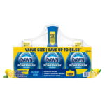 Dawn Platinum Plus Powerwash Dish Spray Bottle Set, Lemon Scent, 1 Spray Bottle + 2 Refills, 64.5 fl. oz