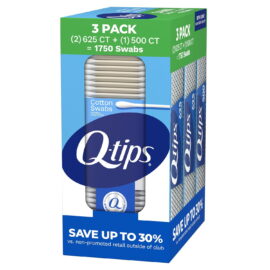 Q-tips Cotton Swabs – 1750 Count, 3 Pack