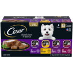 a788b047-2bad-4166-829d-769ddbea8cb0.df6589f3ccfe9d685af3a7441c819501.jpeg Cesar Classic Loaf in Sauce Wet Dog Food Variety Pack – 3.5 oz, 48 Count