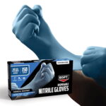 EQPT Blue Powder-Free Nitrile Gloves – 2 Pack, 300 Count