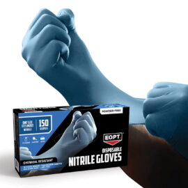 EQPT Blue Powder-Free Nitrile Gloves – 2 Pack, 300 Count