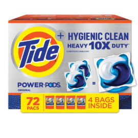 b4f3f4c1-26b1-4834-ac16-fe7f2b4c5ec4.cf477e3966f01c9703ca5d17f822bd4e.jpeg Tide Hygienic Clean Power PODS Laundry Detergent Pacs, Original – 72 Count
