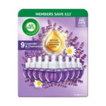 Air Wick Plug In Scented Oil Air Freshener, Lavender & Chamomile, 9 Refills