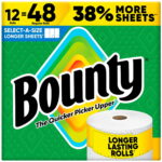 Bounty Select-A-Size 2-Ply Paper Towels – 12 Rolls, 165 sheets/roll