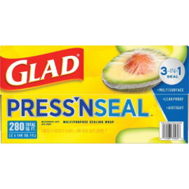 Glad Press'n Seal Plastic Food Wrap 140 sq. ft./roll – 2 rolls