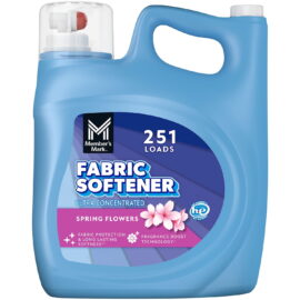 bdbaf760-d71a-44ad-9aa2-866900616689.c6115d33a73f445561ccf31f838df887.jpeg Member's Mark Liquid Fabric Softener, Spring Flowers – 251 loads, 170 fl. oz