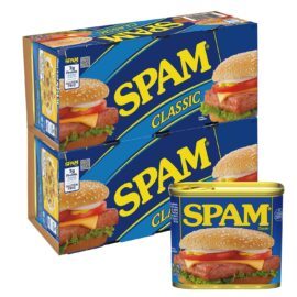 SPAM Classic Fully Cooked Canned Pork with Ham 12 oz, 8 Pack