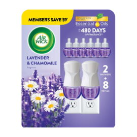 c769ace1-4f04-48b9-8a59-6cdaaa91f901.faaccd30307f7bd4ed195cc5c196f2b2.jpeg Air Wick Plug In Scented Oil Air Fresheners, Lavender & Chamomile, 2 warmers + 8 refills