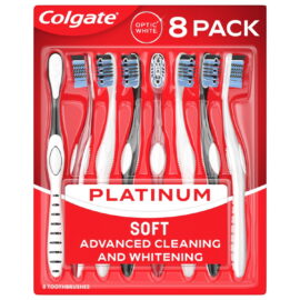 Colgate Optic White 360 Soft Manual Toothbrush – 8 Count