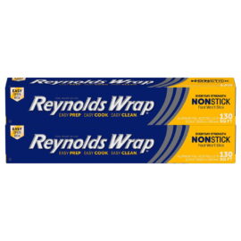 c9facf0c-382e-4e73-8a80-a7249f460d44.48f16ec6d73ed8d67e3a939607d82a26.jpeg Reynolds Consumer Products Reynolds Wrap Non-Stick 12" Aluminum Foil 130 sq. ft. – 2 Pack