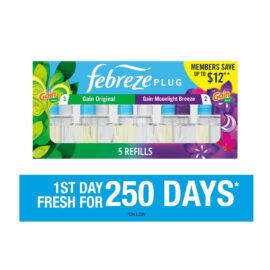 de110ab6-0653-4fbf-9fe4-dbf77585b231.e799687ab93d57b58c578a65ef55cd70.jpeg Febreze Plug Air Freshener, Gain Original + Gain Moonlight Breeze, 5 refills, 4.35 fl. oz