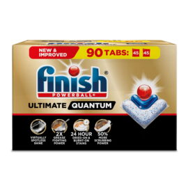 e12ff7c0-4f6d-4455-af71-1f45c883ee74.200b35ca7f8d55827a96a85a07ff4e1d.jpeg Finish Ultimate Quantum Dishwasher Pods, Dishwasher Detergent, Fresh Scent – 90 Count