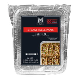 Member's Mark Aluminum Steam Table Pans, Half Size (100 Count)