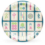 Artstyle Mahjong Dessert Paper Plates, 7 in. – 85 Count