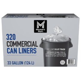 e99e2f52-13b1-4078-b60f-45a3e9873201.46d2e5dbd0699006ba770e5f8eb8f2d6.jpeg Member's Mark 33 Gallon Commercial Can Liners – 320 Count