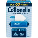 Cottonelle Freshcare Flushable Wipes – 12 Count, 504 wipes