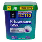 Member's Mark Platinum Clean Automatic Dishwasher Pacs, Fresh Clean – 110 Count