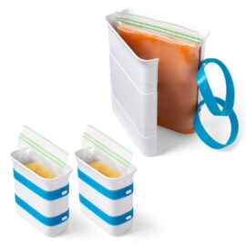 YouCopia FreezeUp Freezer Food Block Maker, 3-Piece Set