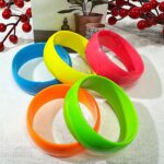 🌈✨ 5-Piece Neon Jelly Acrylic Bangle Bracelet Set – Bold Festival Statement Jewelry