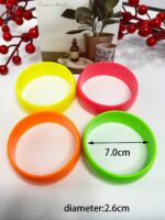🌈✨ 5-Piece Neon Jelly Acrylic Bangle Bracelet Set – Bold Festival Statement Jewelry