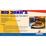Big John's Pickled Sausage 4 lb Jar Ready-to-Eat Protein Snack